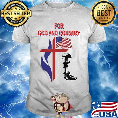 Veteran for god and country american flag independence day shirt