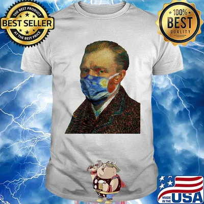 Vincent van gogh mask starry night 1889 shirt