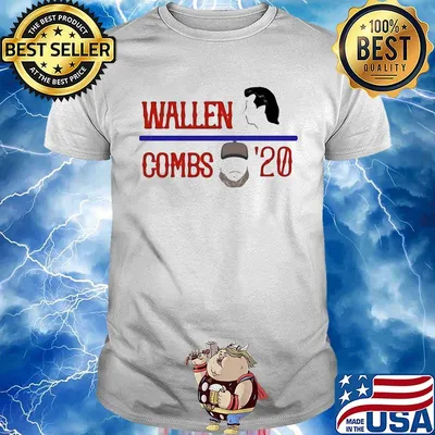 Wallen combs 2020 american shirt