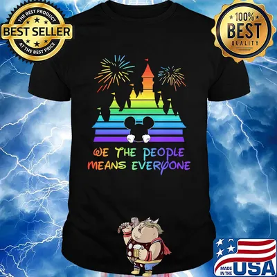 Walt disney mickey mouse we the people means everyone firework shirt
