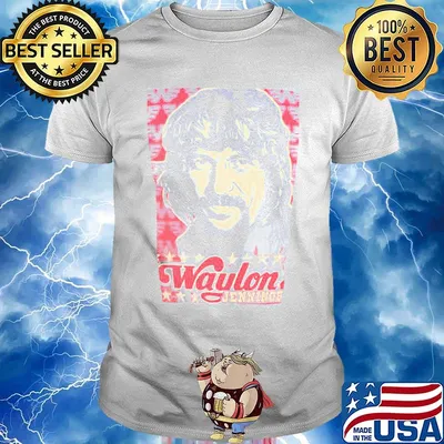 Waylon jennings stars art shirt