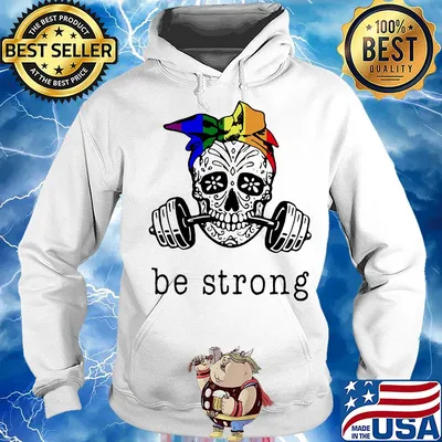 Weight lifting skull be strong s Hoodie