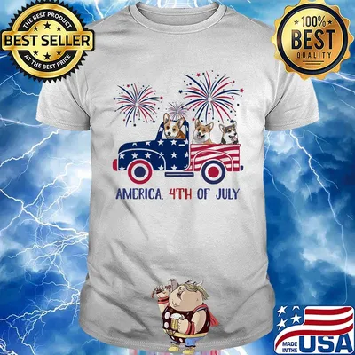 Welsh Corgi America 4th Of July Shirt
