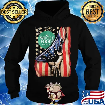 Whole foods market american flag happy independence day s Hoodie