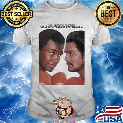 World welterweight champions sugar ray leonard vs roberto duran shirt