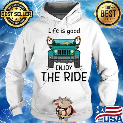Yorkie life is good enjoy the ride jeep s Hoodie