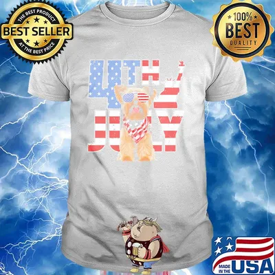 Yorkshire 4th July American flag veteran Independence day shirt