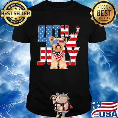 Yorkshire 4th July American flag veteran Independence day shirt