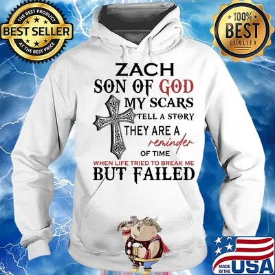 Zach son of god my scars tell a story they are a reminder of time s Hoodie