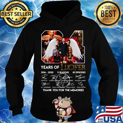 04 years of lucifer 2016 2020 5 seasons 83episodes thank you for the memories signatures s Hoodie