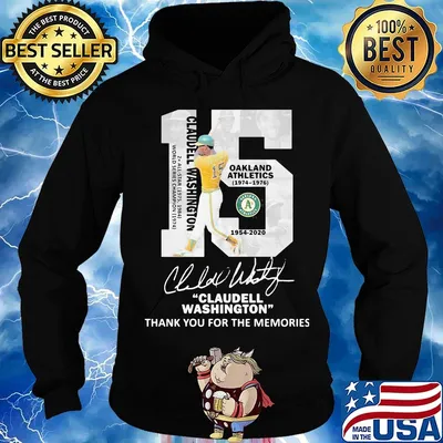 15 Claudell washington thank you for the memories signature s Hoodie