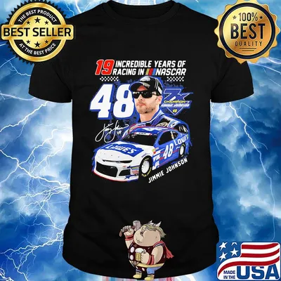 19 incredible years of racing in nascar 48 jimmie johnson car signature shirt