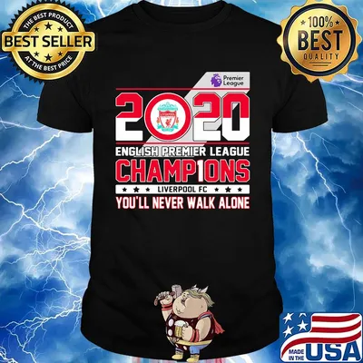 2020 english premier league champions liverpool fc you'll never walk alone shirt