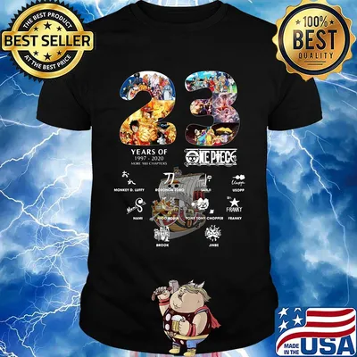23 years of 1997 2020 more 980 chapter one piece signatures shirt
