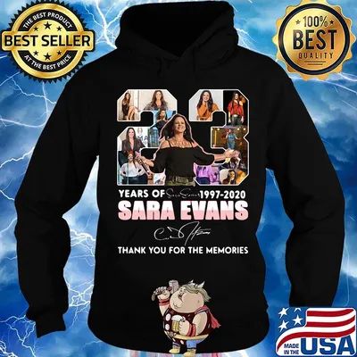 23 years of 1997 2020 sara evans thank you for the memories signature s Hoodie