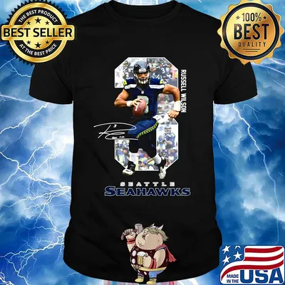 3 russell wilson seattle seahawks signature shirt