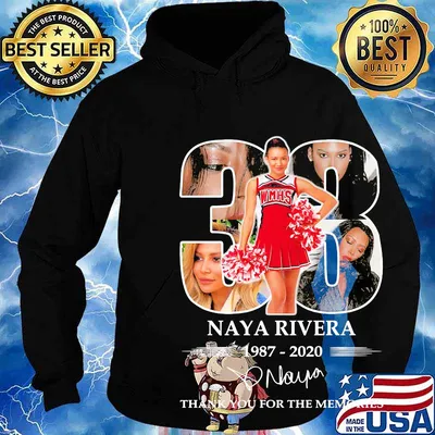 33 naya rivera 1987 2020 thank you for the memories signature s Hoodie
