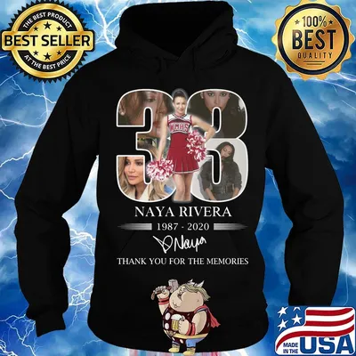 33 naya rivera 1987 2020 thank you for the memories signature s Hoodie