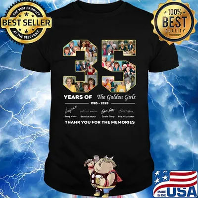 35 years of the golden girls 1985 2020 thank you for the memories signatures shirt