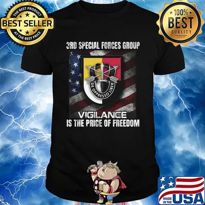 3rd special forces group vigilance is the price of freedom american flag independence day shirt