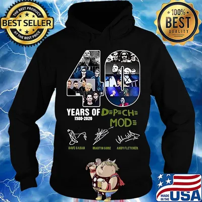40 years of 1980 2020 depeche mode members signatures s Hoodie