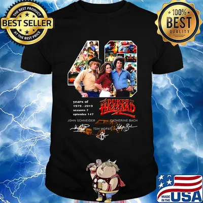 49 years of 1979 2019 seasons 7 episode 147 the dukes of hazzard signatures shirt