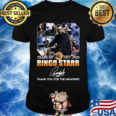 63 years of 1957 2020 ringo starr thank you for the memories signature shirt