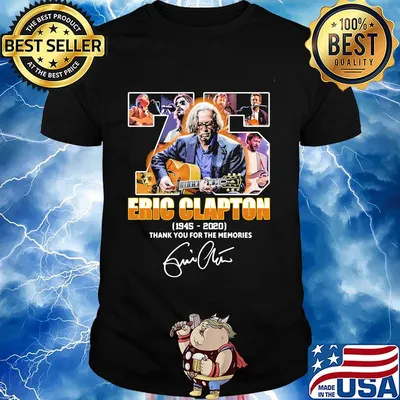75 eric clapton 1945 2020 thank you for the memories signature shirt