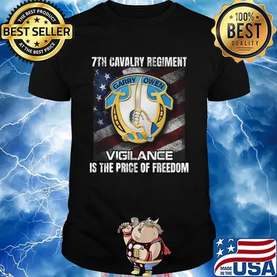 7th cavalry regiment vigilance is the price of freedom american flag independence day shirt