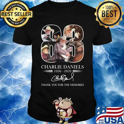 83 charlie daniels 1936 2020 thank you for the memories signature shirt