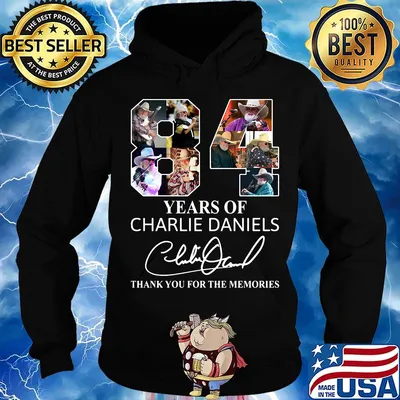 84 years of charlie daniels thank you for the memories signature s Hoodie