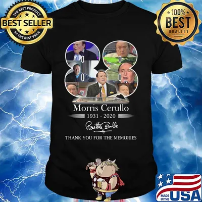 88 morris cerullo 1931 2020 thank you for the memories signature shirt