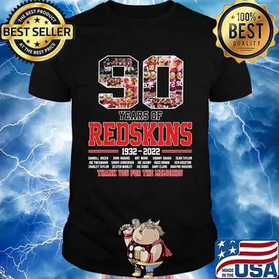 90 years of redskins football 1932 2022 thank you for the memories shirt