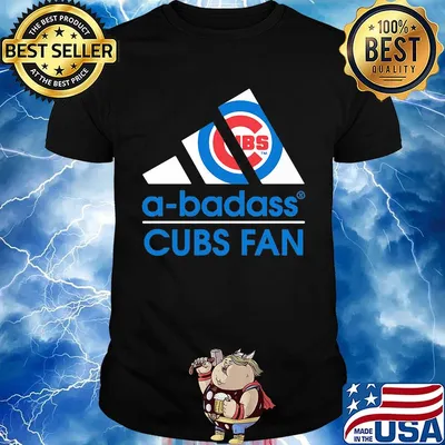 A-badass chicago cubs fan logo shirt