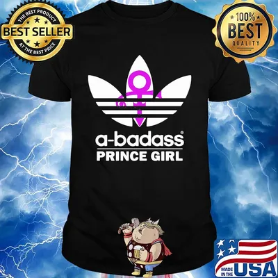 A-badass prince girl logo shirt