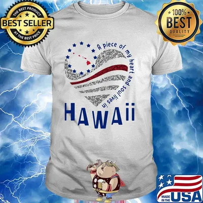 A piece of my heart and soul lives in hawaii shirt