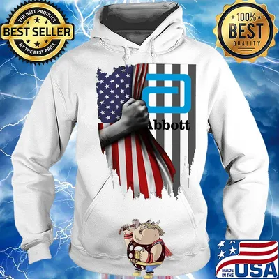 Abbott logo american flag independence day s Hoodie