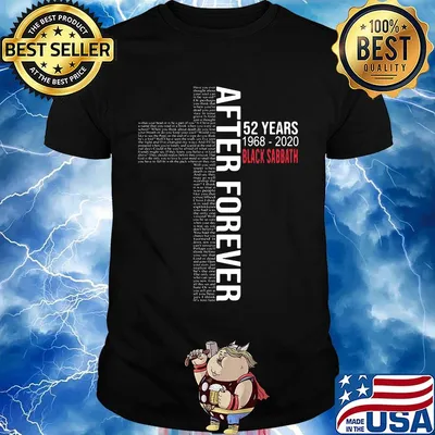 After forever 52 years 1968 2020 black sabbath shirt