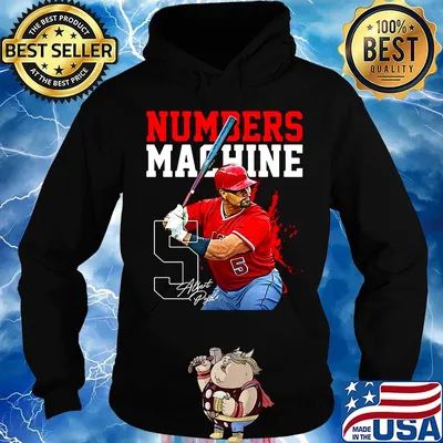 Albert pyles 5 numbers machine baseball player s Hoodie
