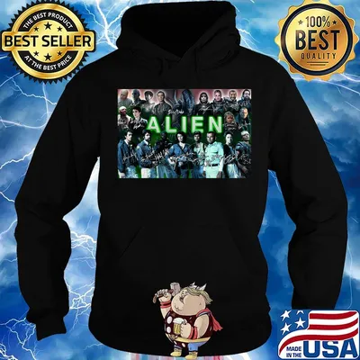 Alien movie characters signatures s Hoodie