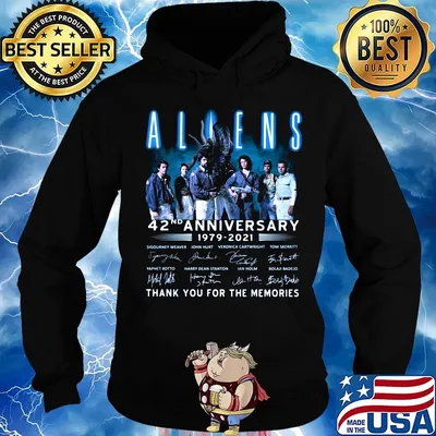 Aliens 42nd anniversary 1979 2020 thank you for the memories signatures s Hoodie