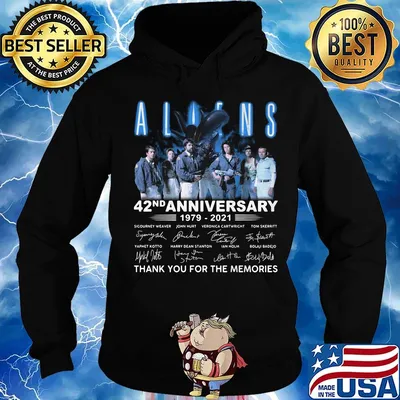 Aliens 42nd anniversary 1979 2021 thank you for the memories signatures s Hoodie
