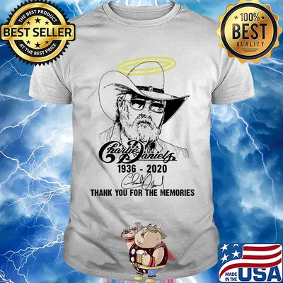 Angel charlie daniels 1936 2020 thank you for the memories signature shirt