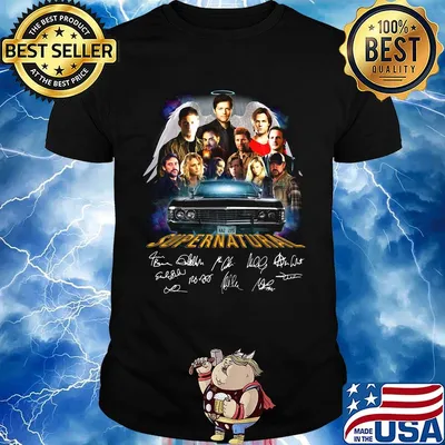 Angel supernatural car signatures shirt