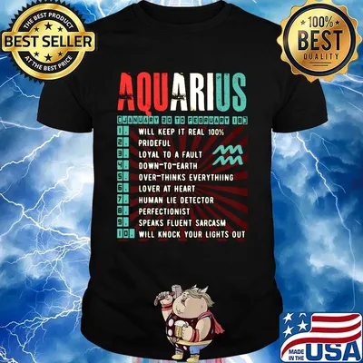 Aquarius January 20 to february 18 shirt