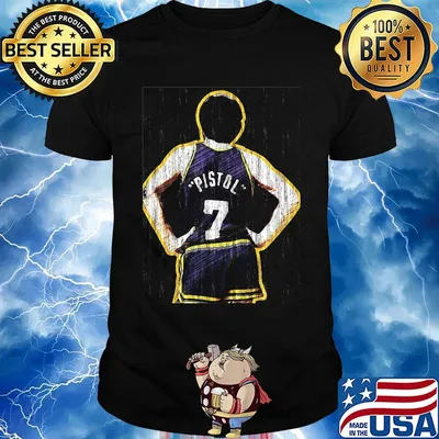 Atlanta hawks pete maravich throwback adidas pistol shirt
