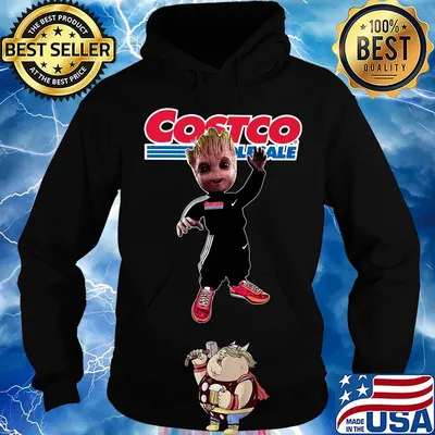 Baby groot costco wholesale logo s Hoodie