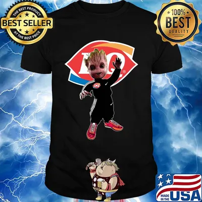 Baby groot dairy queen logo shirt