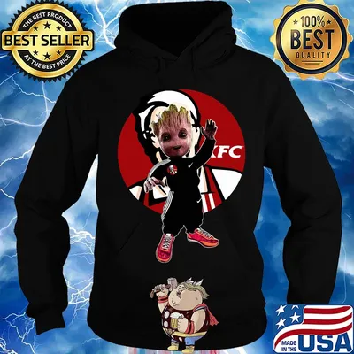 Baby groot kfc logo s Hoodie