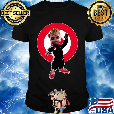 Baby groot target logo shirt